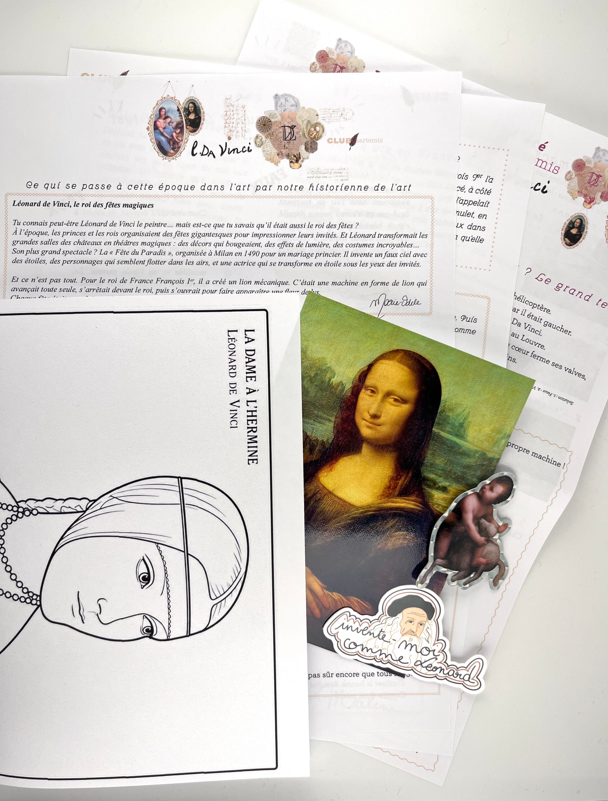 LES ANCIENNES LETTRES ENFANT - Léonard de Vinci