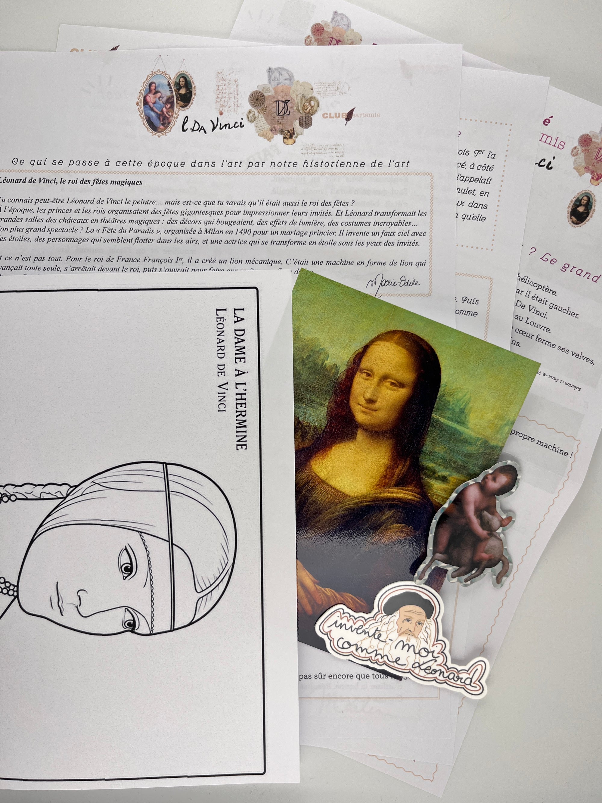 LES ANCIENNES LETTRES ENFANT - Léonard de Vinci